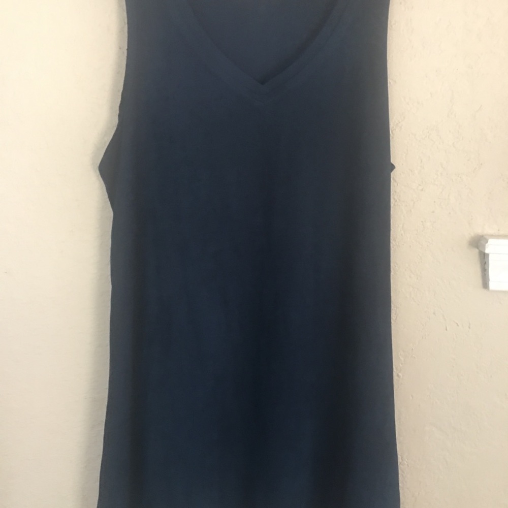 Navy velvet dress